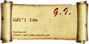 Gál Ida névjegykártya